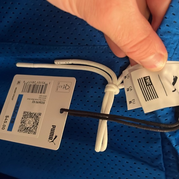 Puma x TMC Everyday Hussle Mesh Shorts “Blue” w/ White Drawstring - Picture 11 of 14